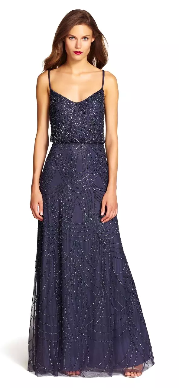 Adrianna Papell - Beaded Blouson Dress 91891180