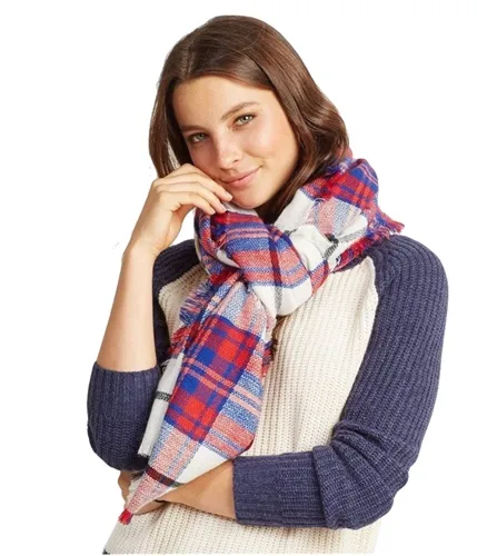 Aeropostale Womens Plaid Fringe Scarf