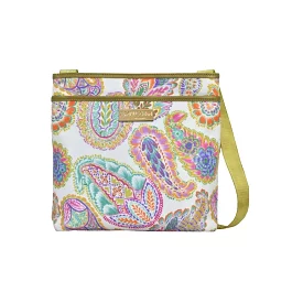 Anuschka Fabric/Leather Trim Crossbody Bag 12017 - Boho Paisley