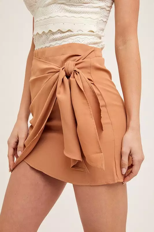 Aritza Mini Wrap Skirt