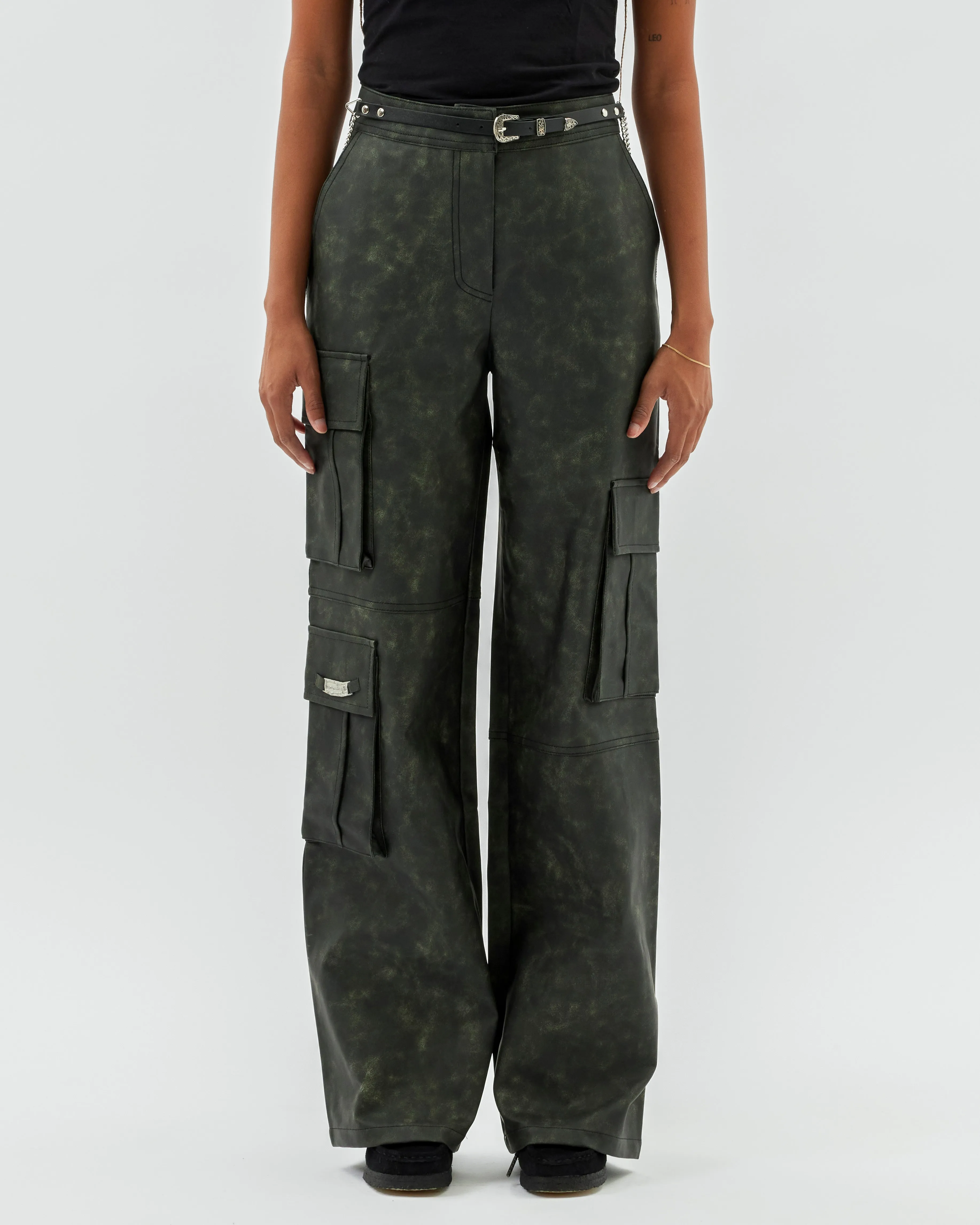 Belted Cargo Pants