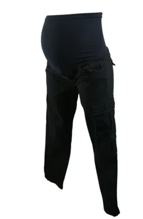 Black Marvi Maternity Cargo Khaki Pants for A Pea in the Pod Collection (Pre-Loved - Size X-Small)