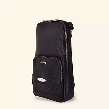 BO462MA - BLACK CUADRA FASHION STINGRAY CROSSBODY MESSENGER FOR MEN