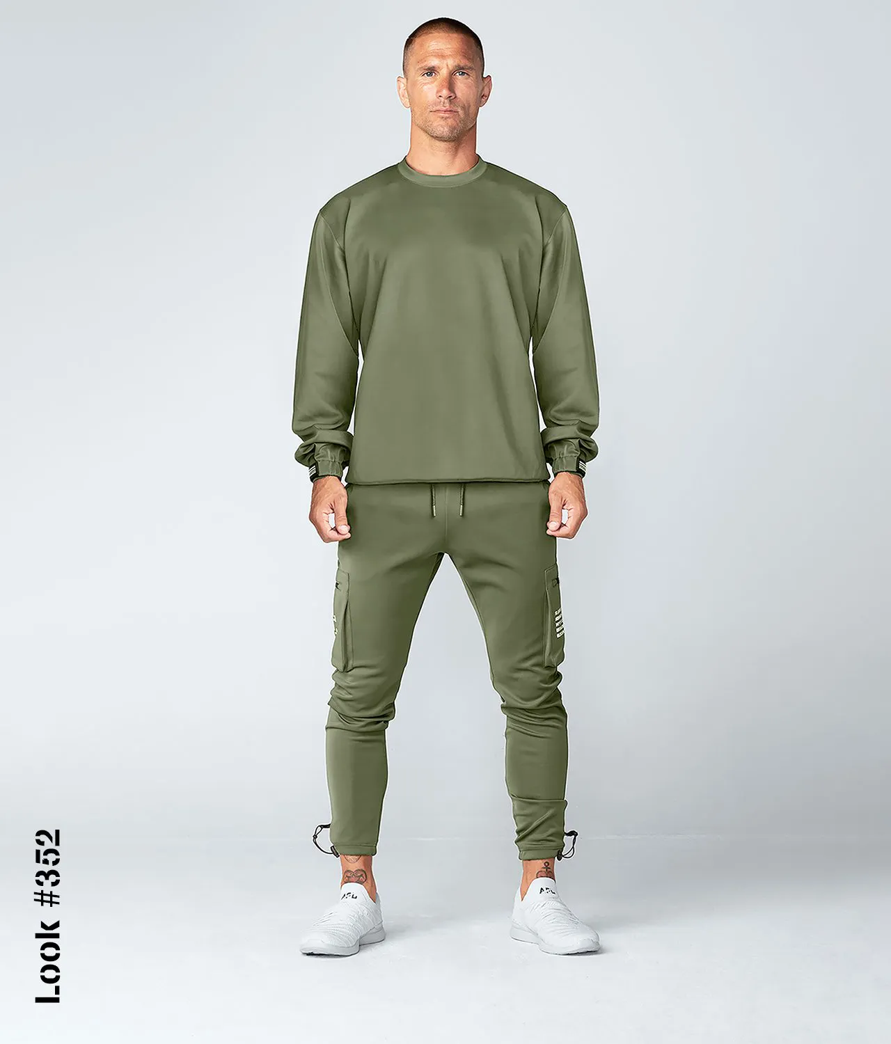 Born Tough Momentum Cargo Crossfit Jogger Pants For Men Military Green