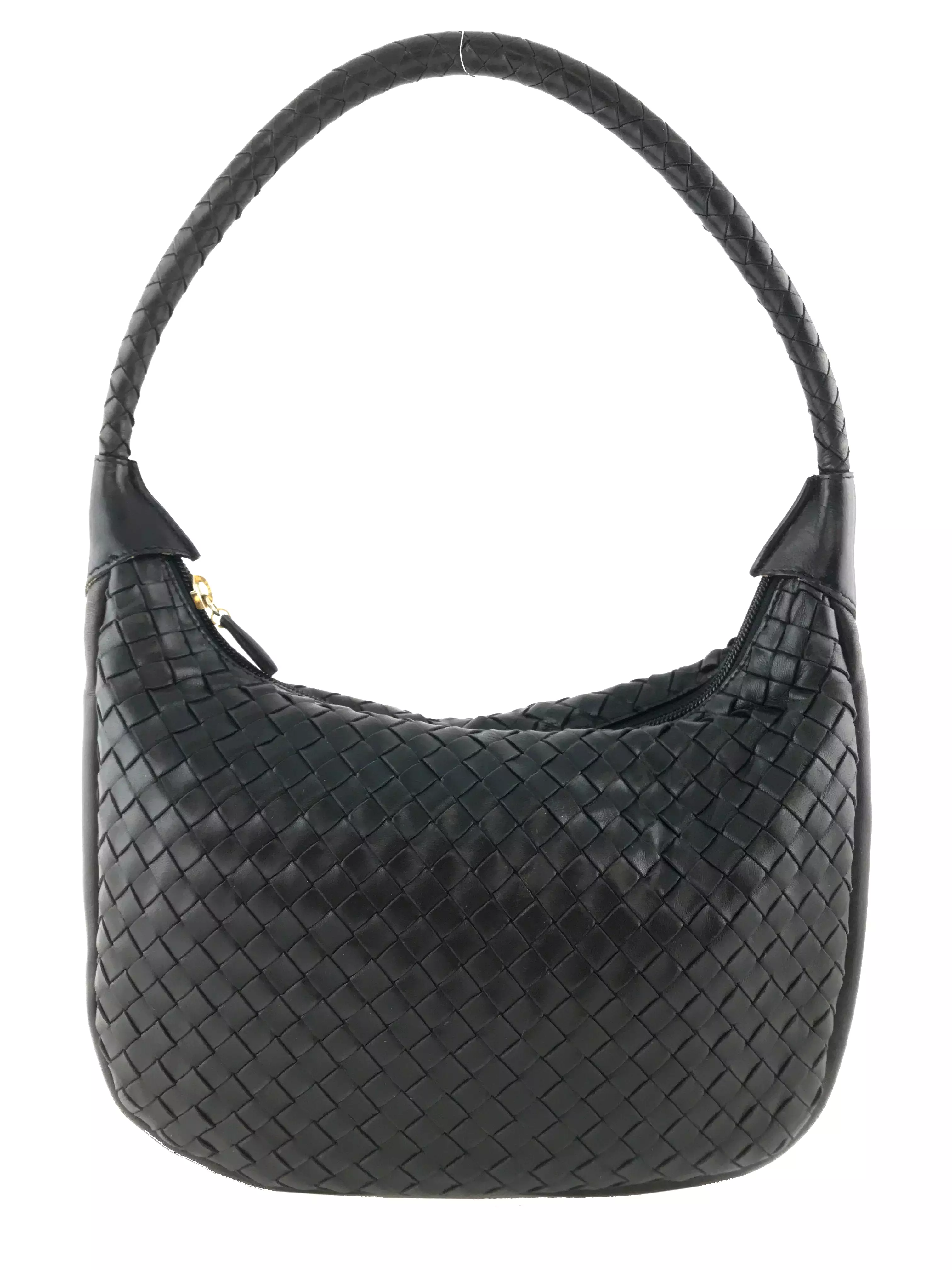 Bottega Veneta Vintage Intrecciato Leather Hobo Bag