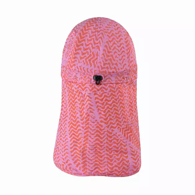 Buff Kumkara Fuchsia Youth Sahara Cap