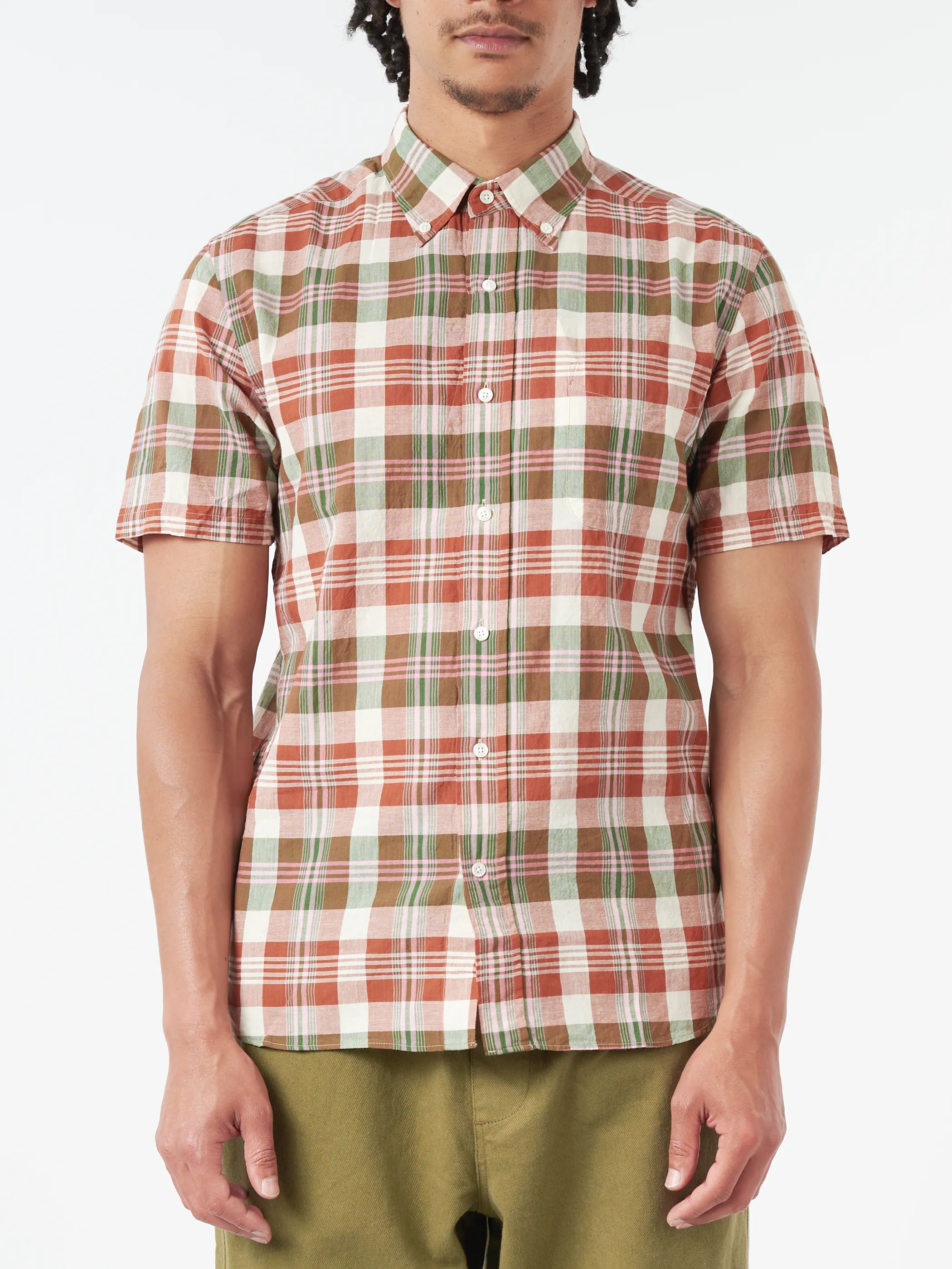 Button-Down Madras Shirt