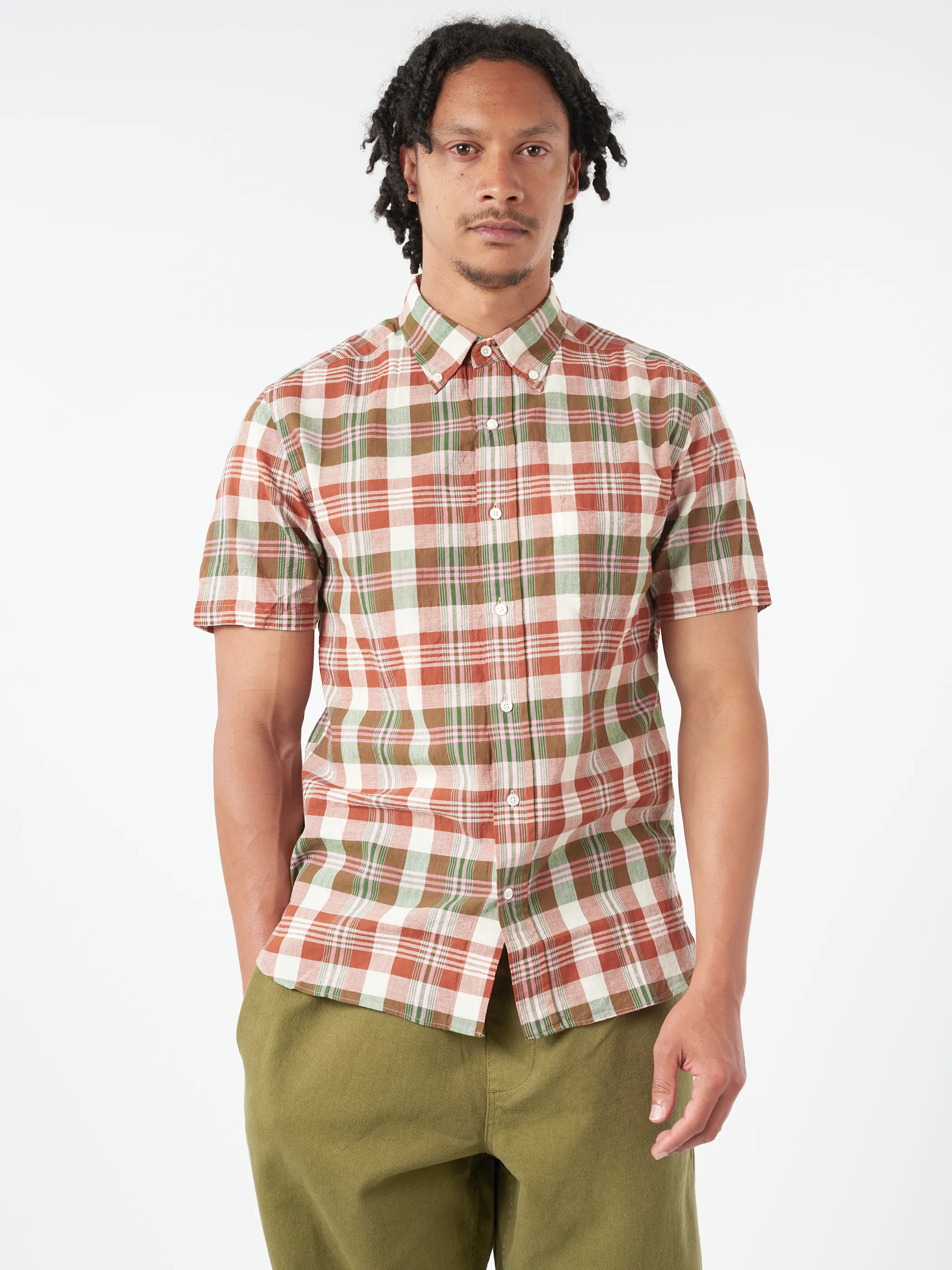 Button-Down Madras Shirt