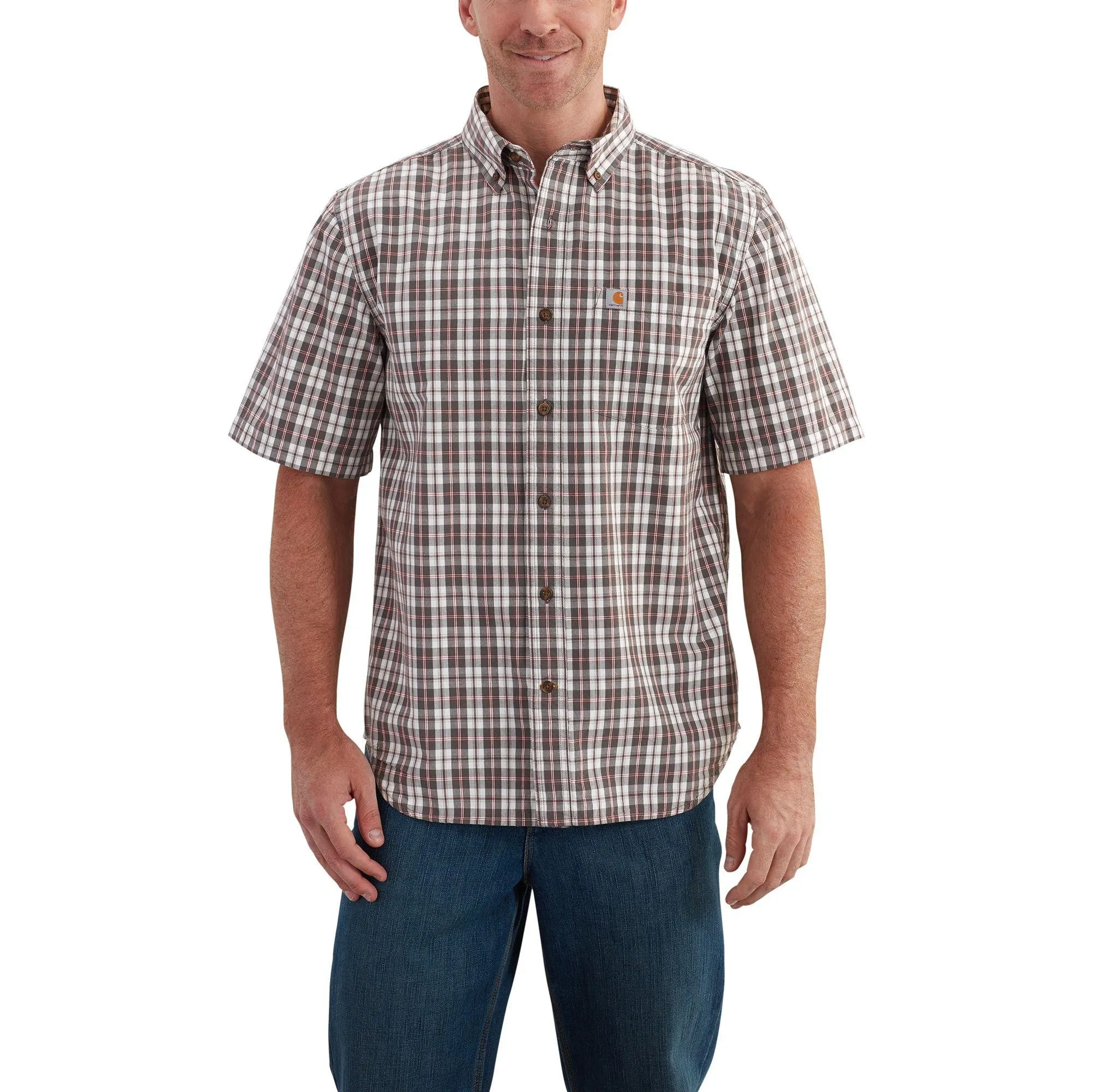 Carhartt Essential Plaid Button Down SS Shirt