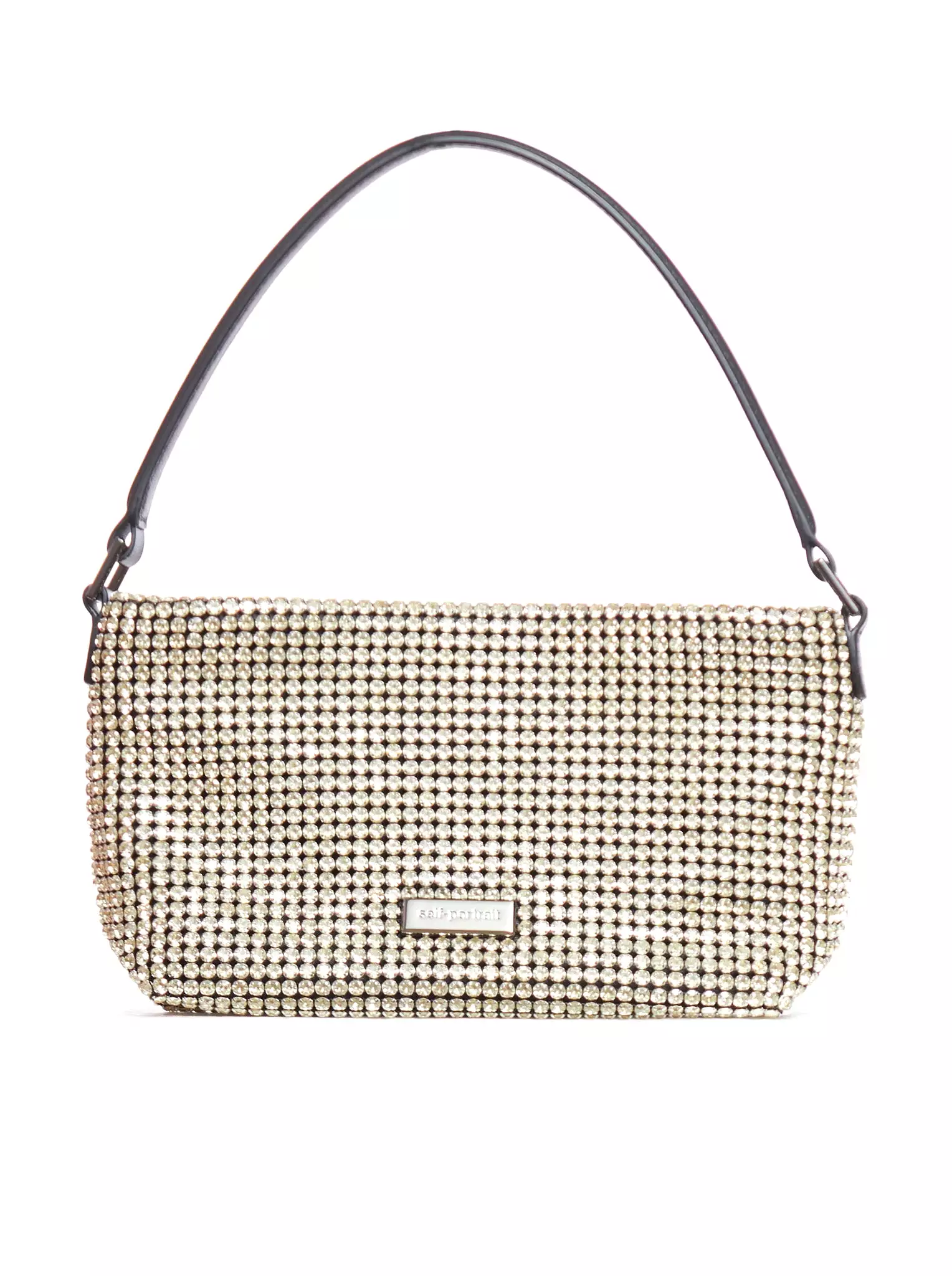 CHAMPAGNE DIAMANTE SMALL HOBO BAG