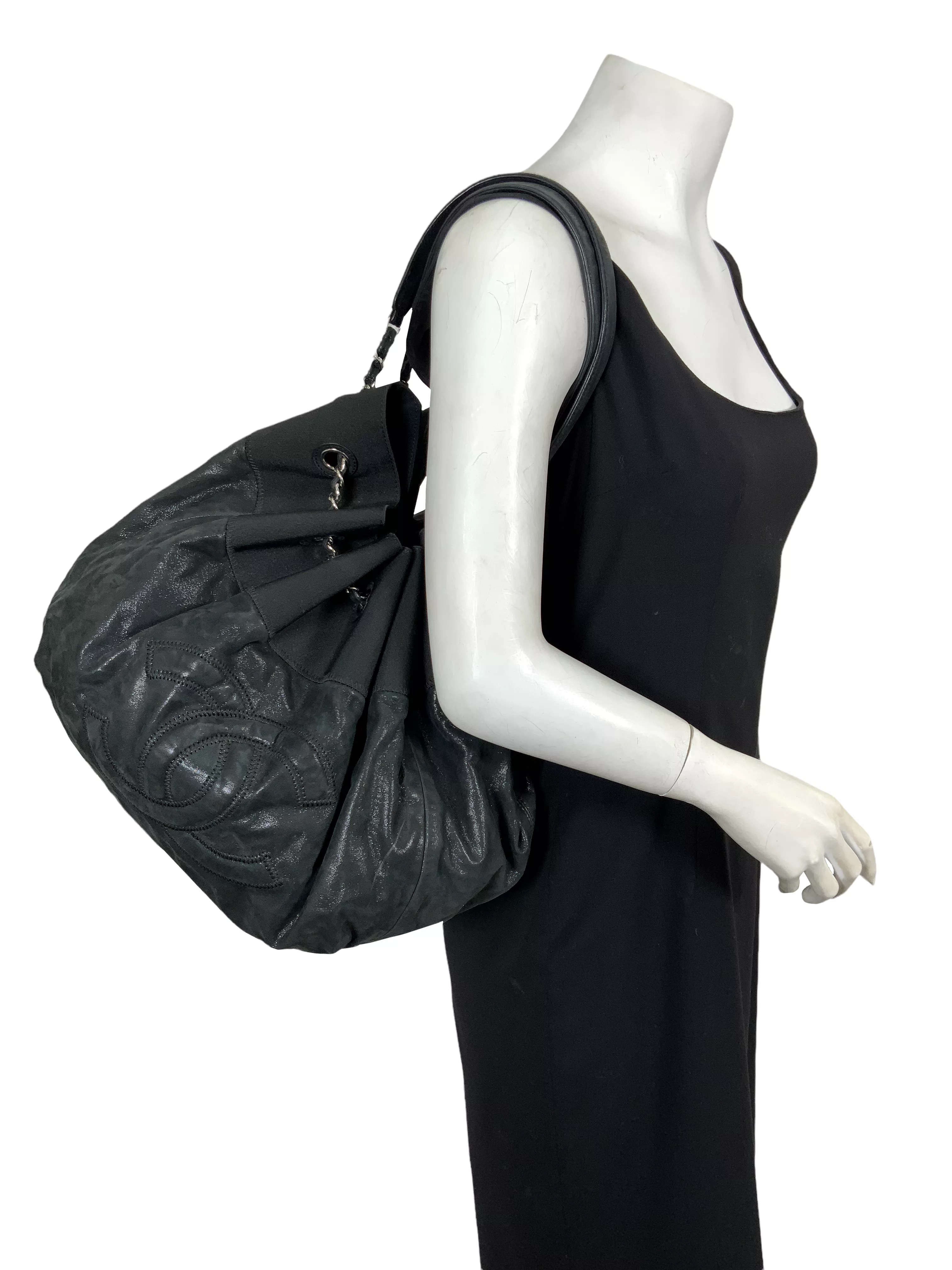 Chanel Leather Stretch Spirit Large Cabas Hobo Bag