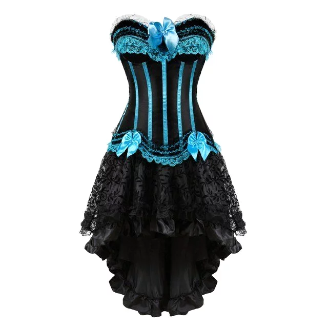 Corset Dress Drag Esmeralda (Light blue)