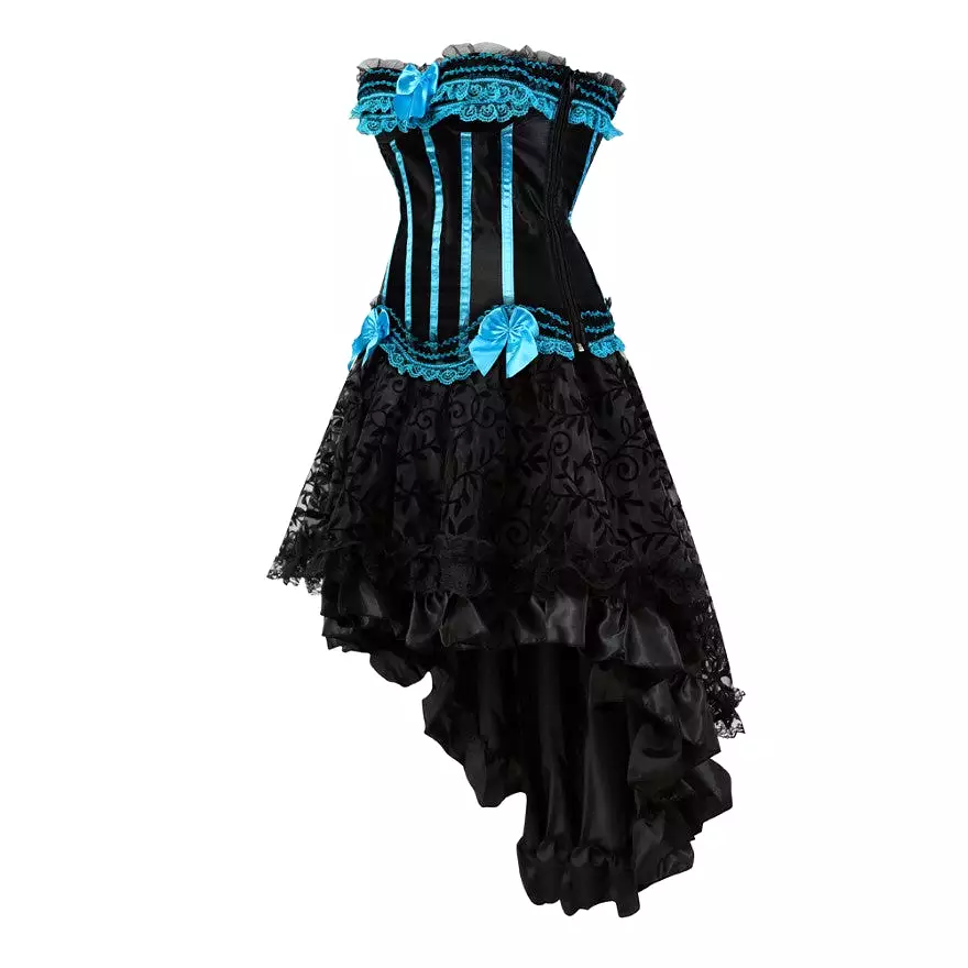 Corset Dress Drag Esmeralda (Light blue)