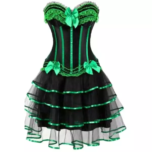 Corset Dress Drag Martina (Green)