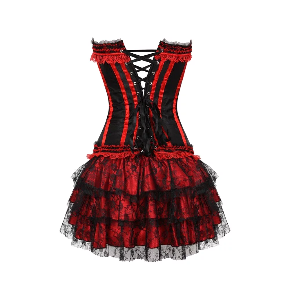 Corset Dress Drag Michelle (Red)