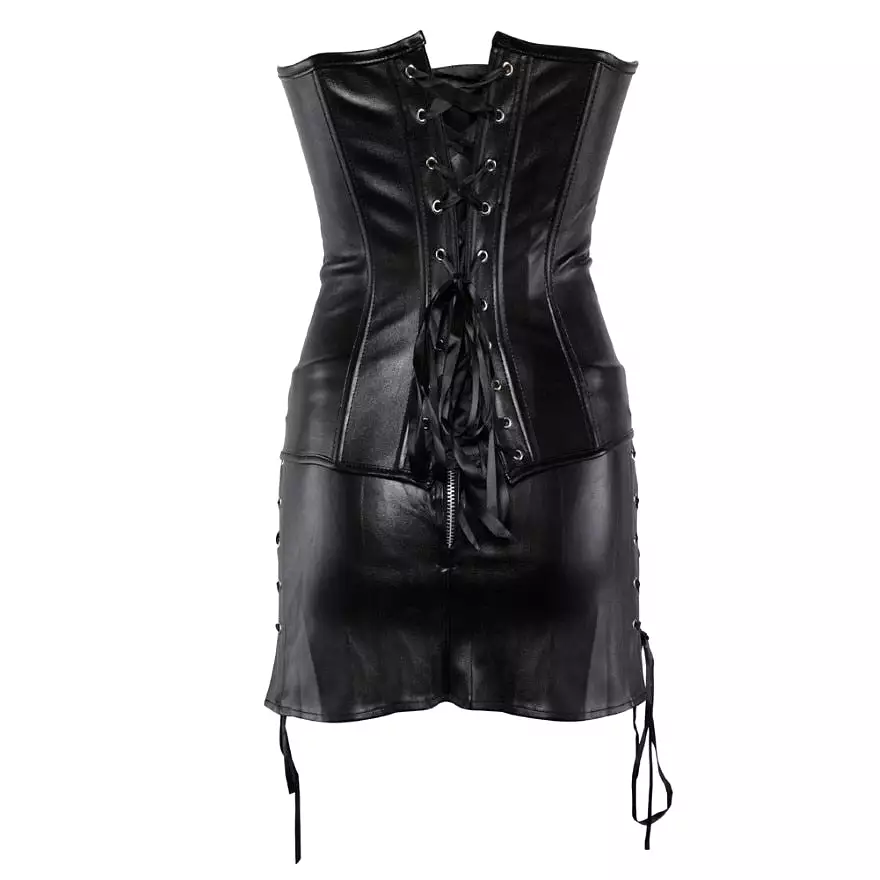 Corset Dress Drag Morticia (Black)