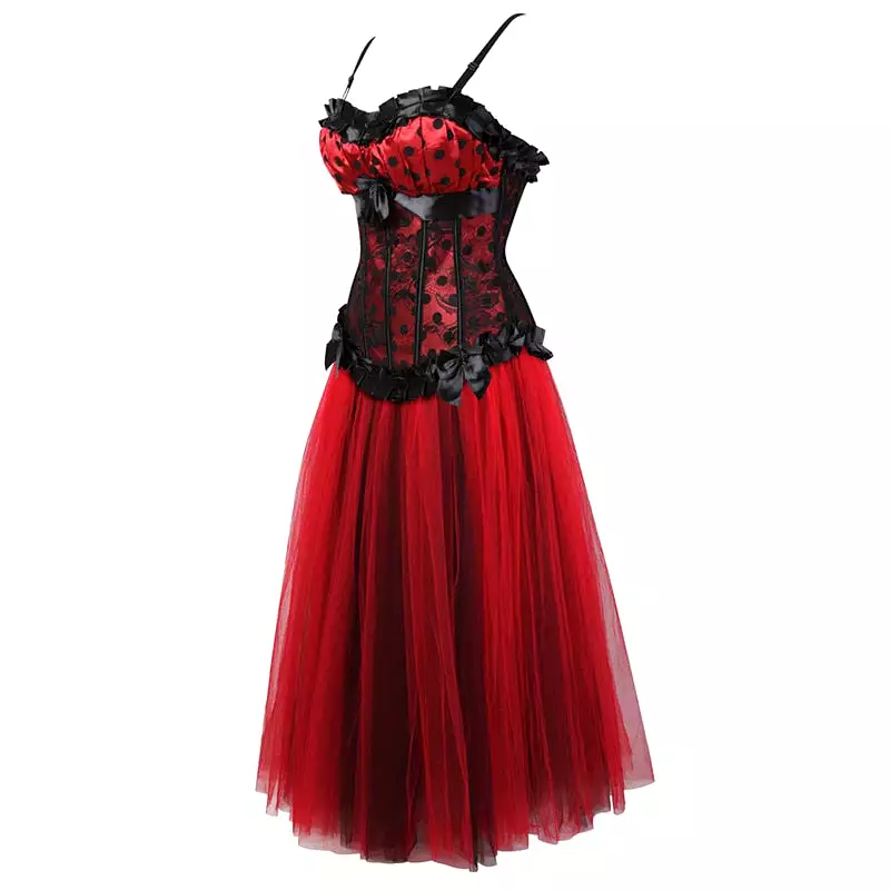 Corset Dress Drag Ninette (Red)