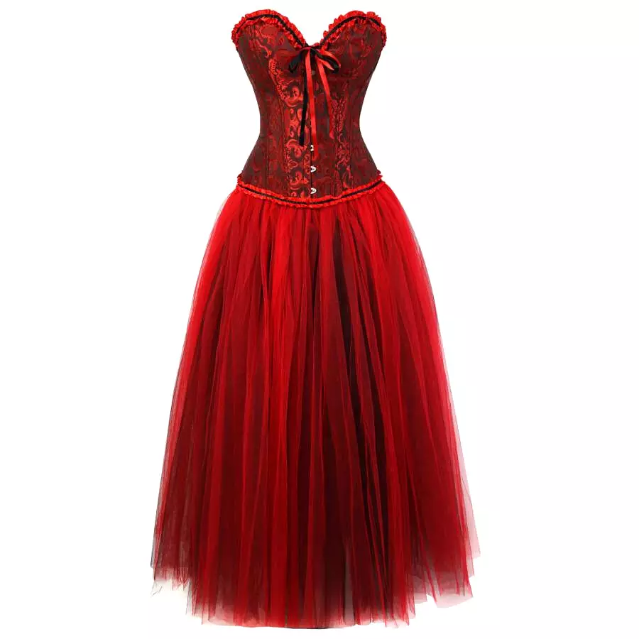 Corset Dress Drag Omanel (Red)