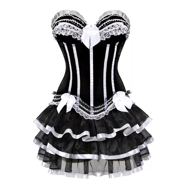 Corset Dress Drag Timon (White)