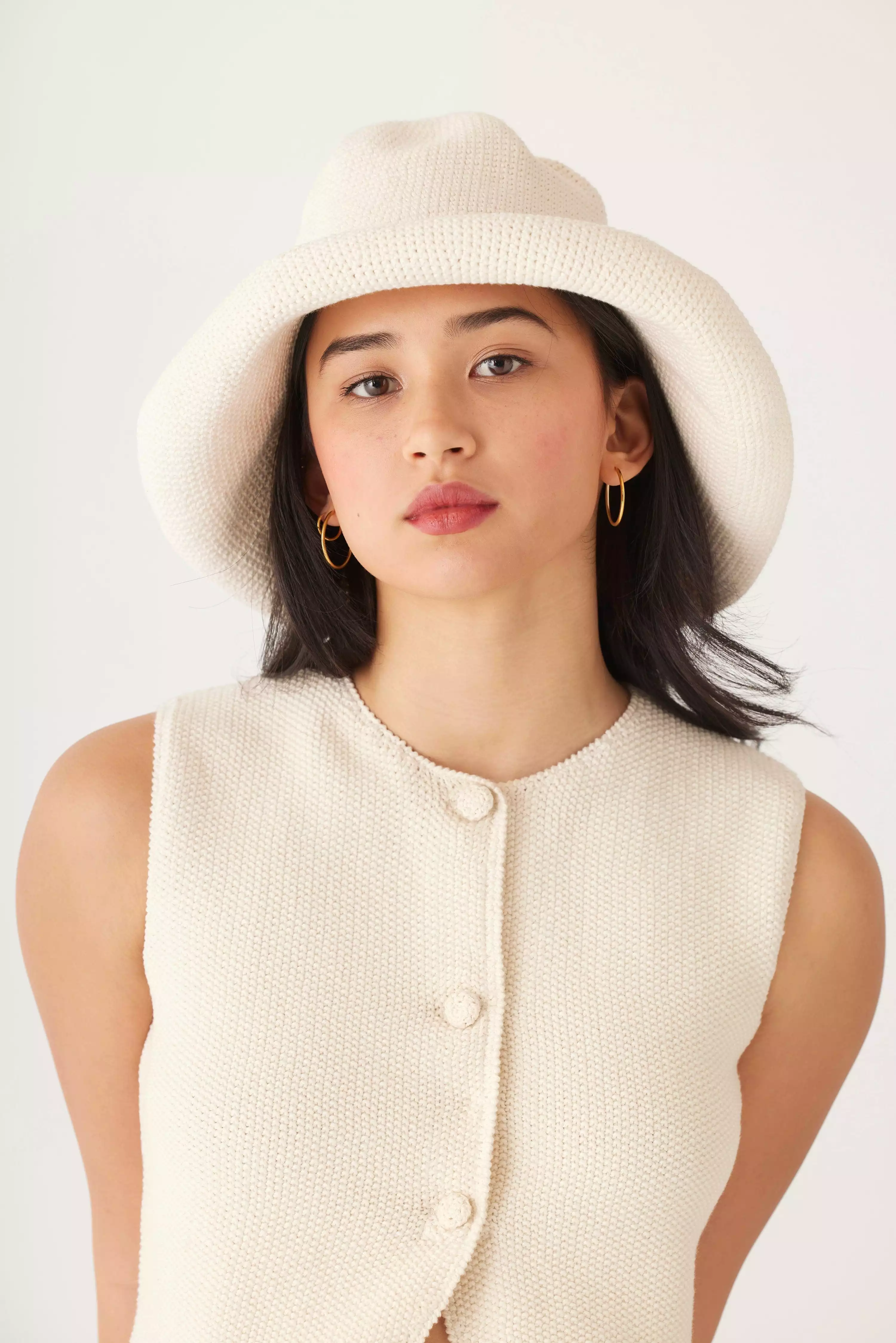 Crochet Sun Hat in Pima Cotton