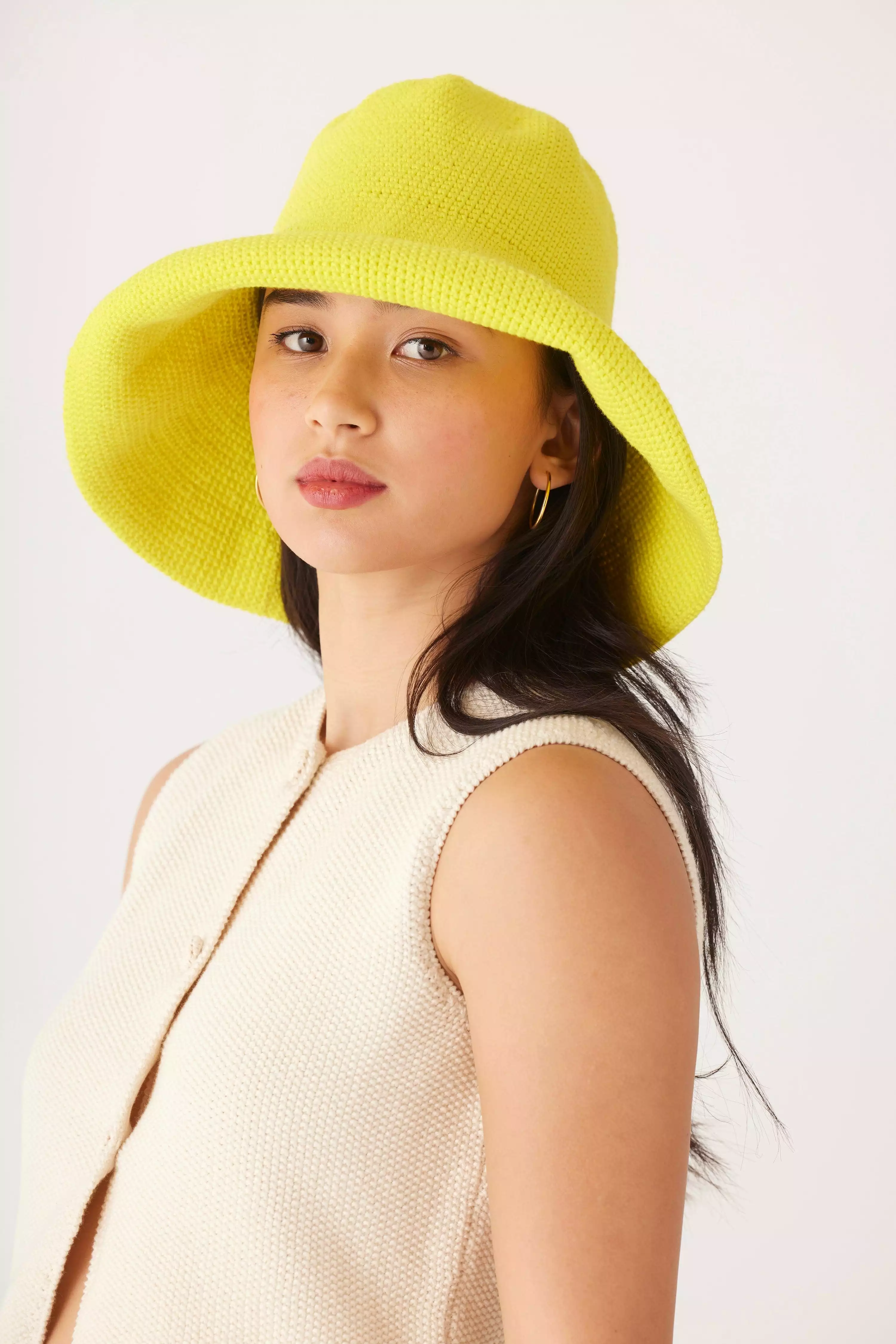 Crochet Sun Hat in Pima Cotton