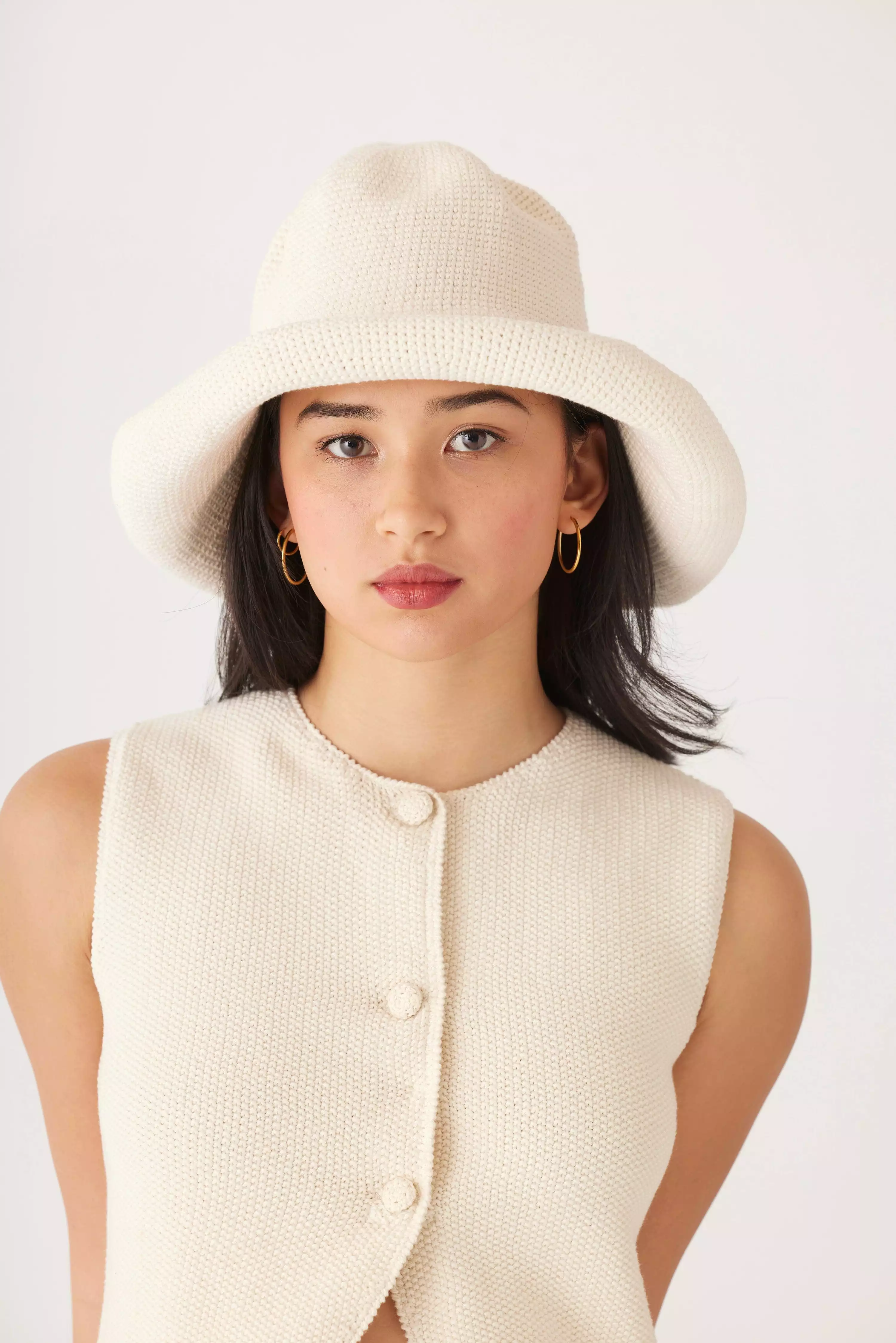 Crochet Sun Hat in Pima Cotton