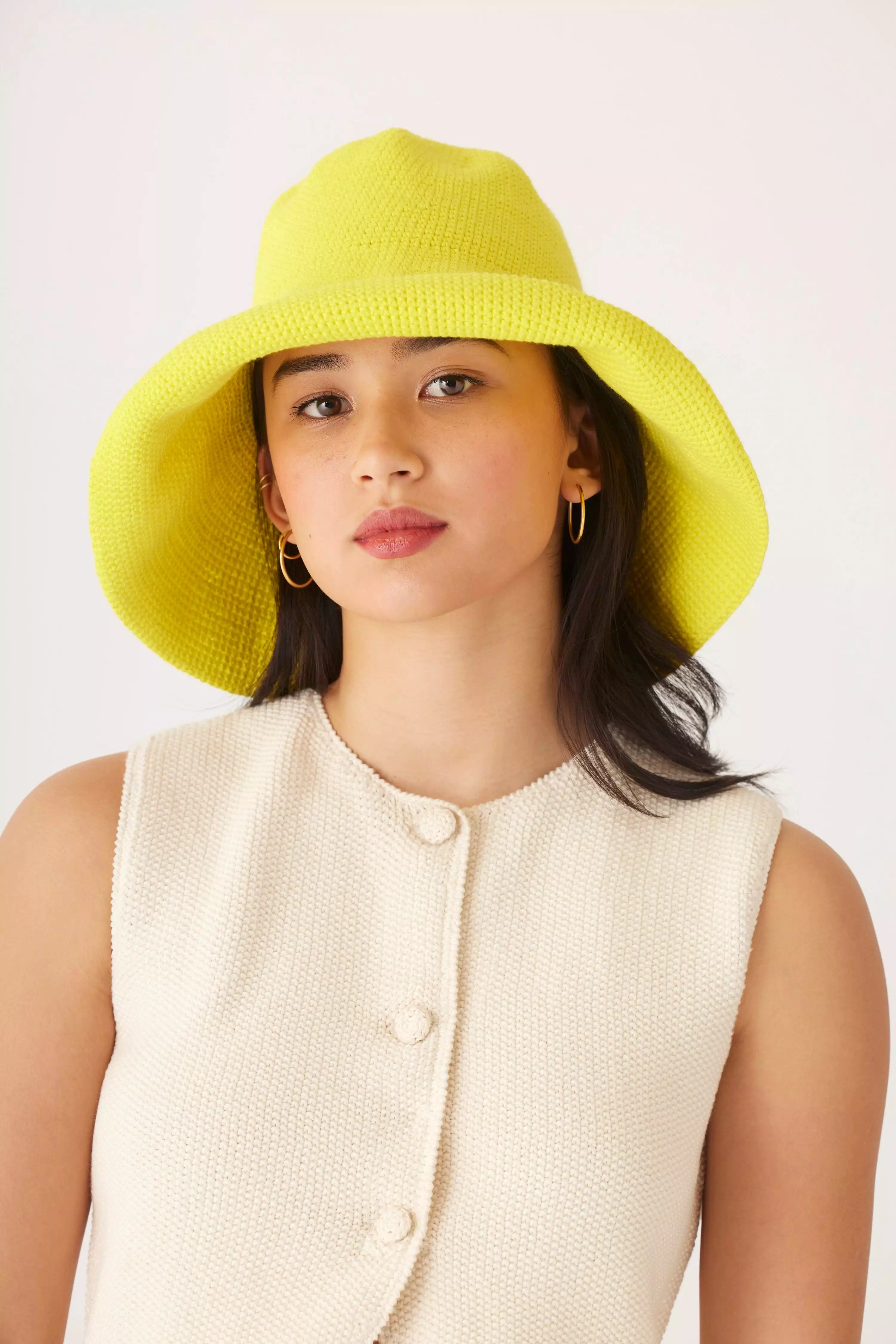 Crochet Sun Hat in Pima Cotton