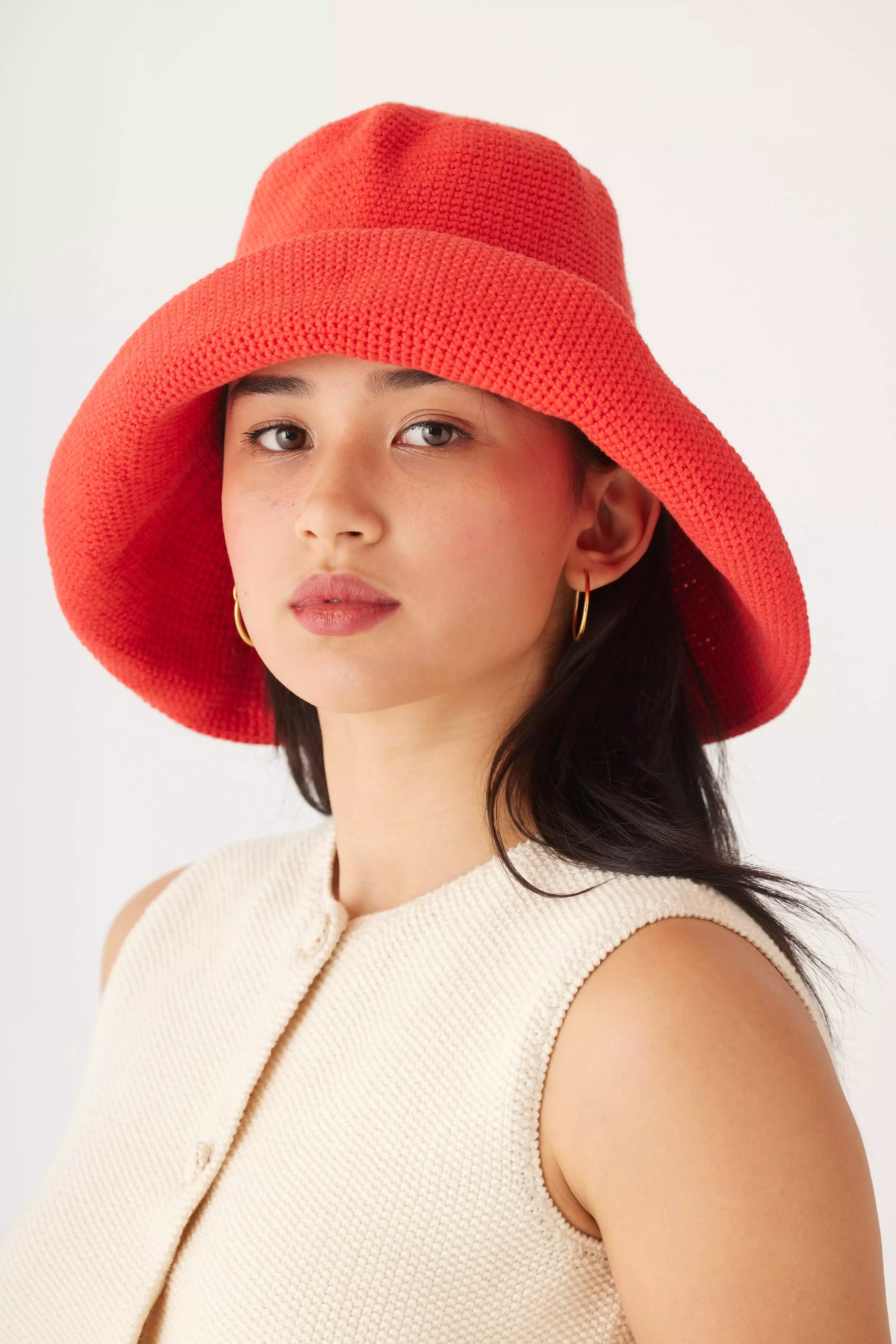 Crochet Sun Hat in Pima Cotton