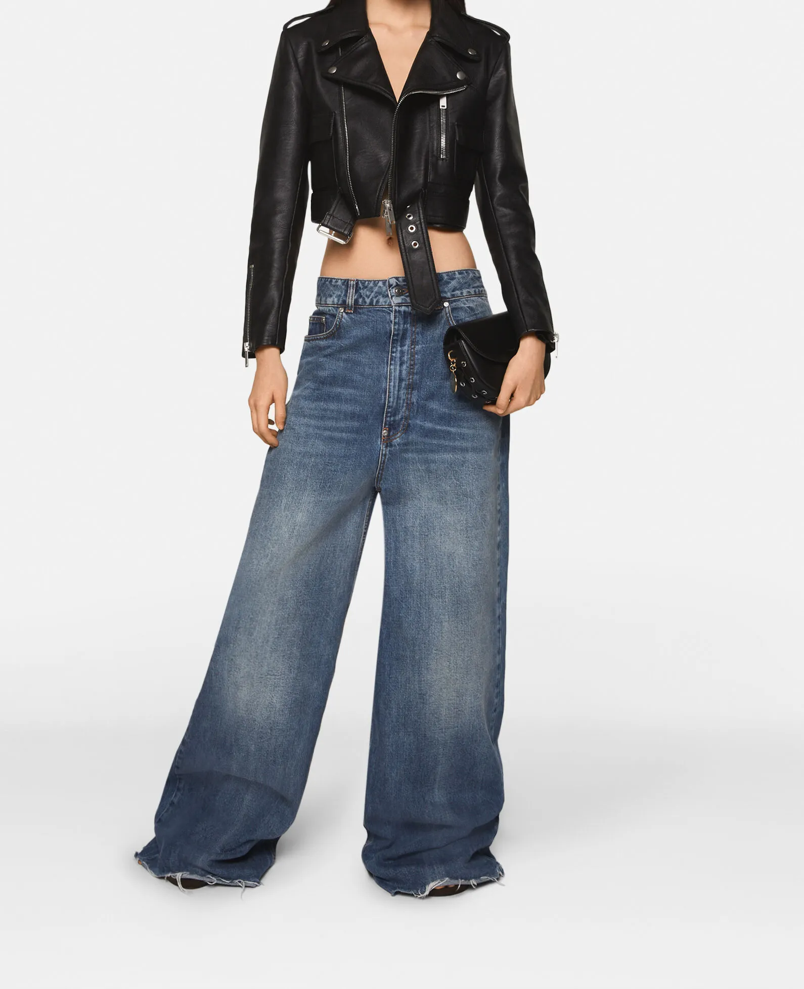 Cropped Alter Mat Biker Jacket