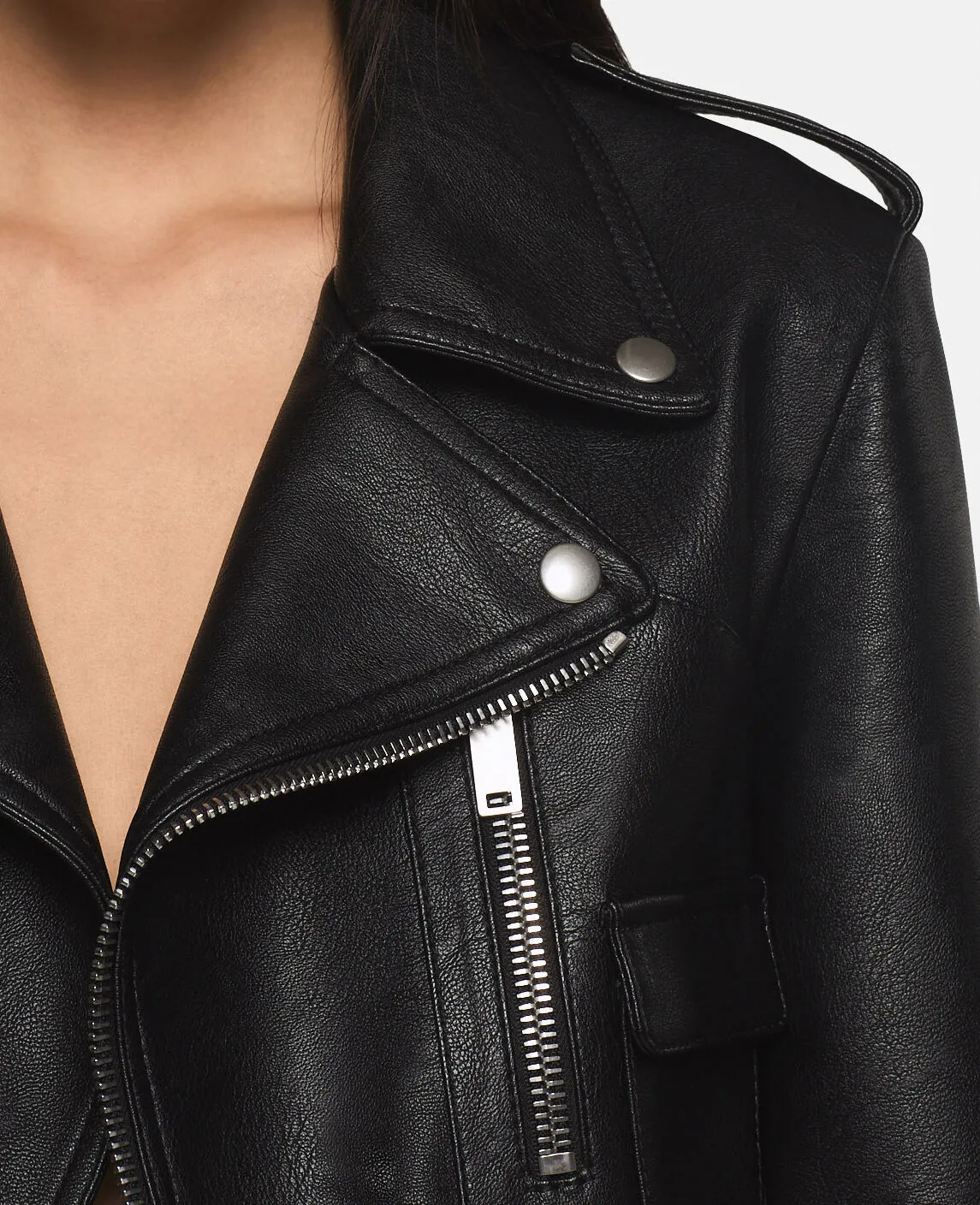 Cropped Alter Mat Biker Jacket