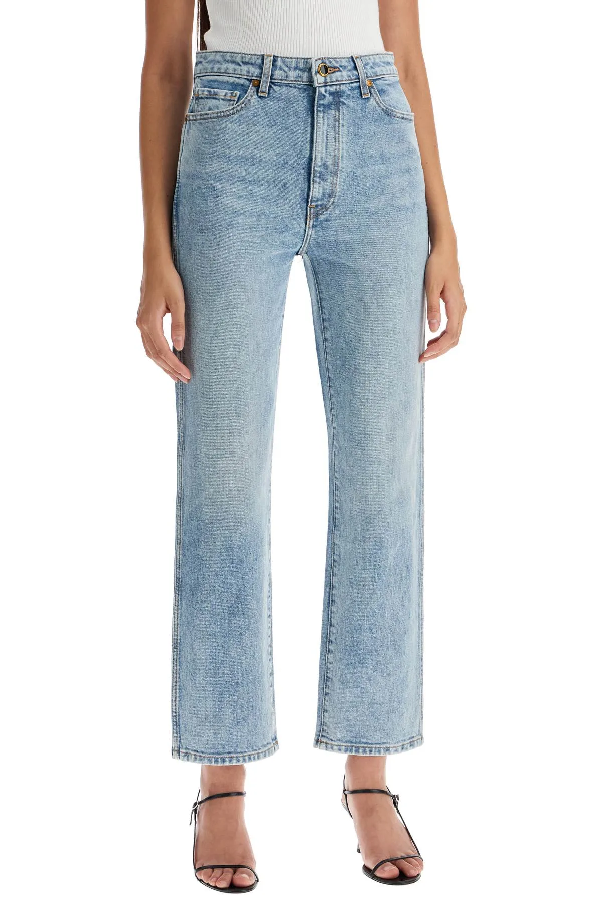 'Cropped Straight Leg Abigail Jeans'