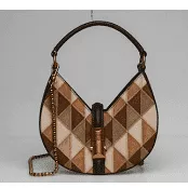 Dolce Vita Cami Small Leather Hickory Patchwork Handbag