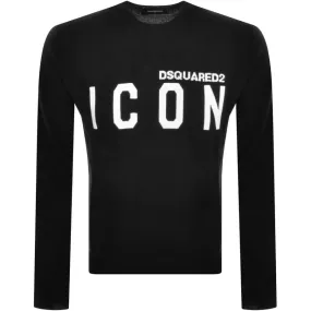 DSQUARED2 Logo Knit Jumper Black