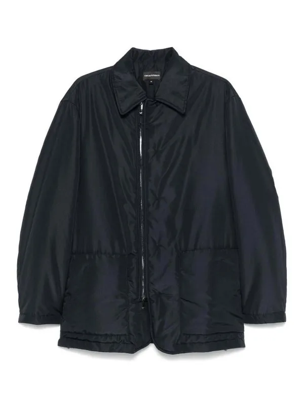 Emporio Armani Nylon Caban Coat