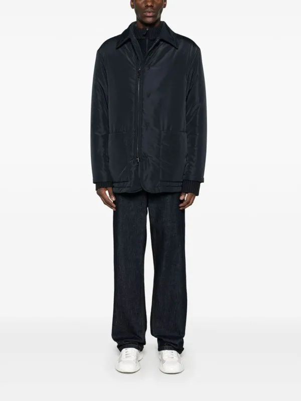 Emporio Armani Nylon Caban Coat