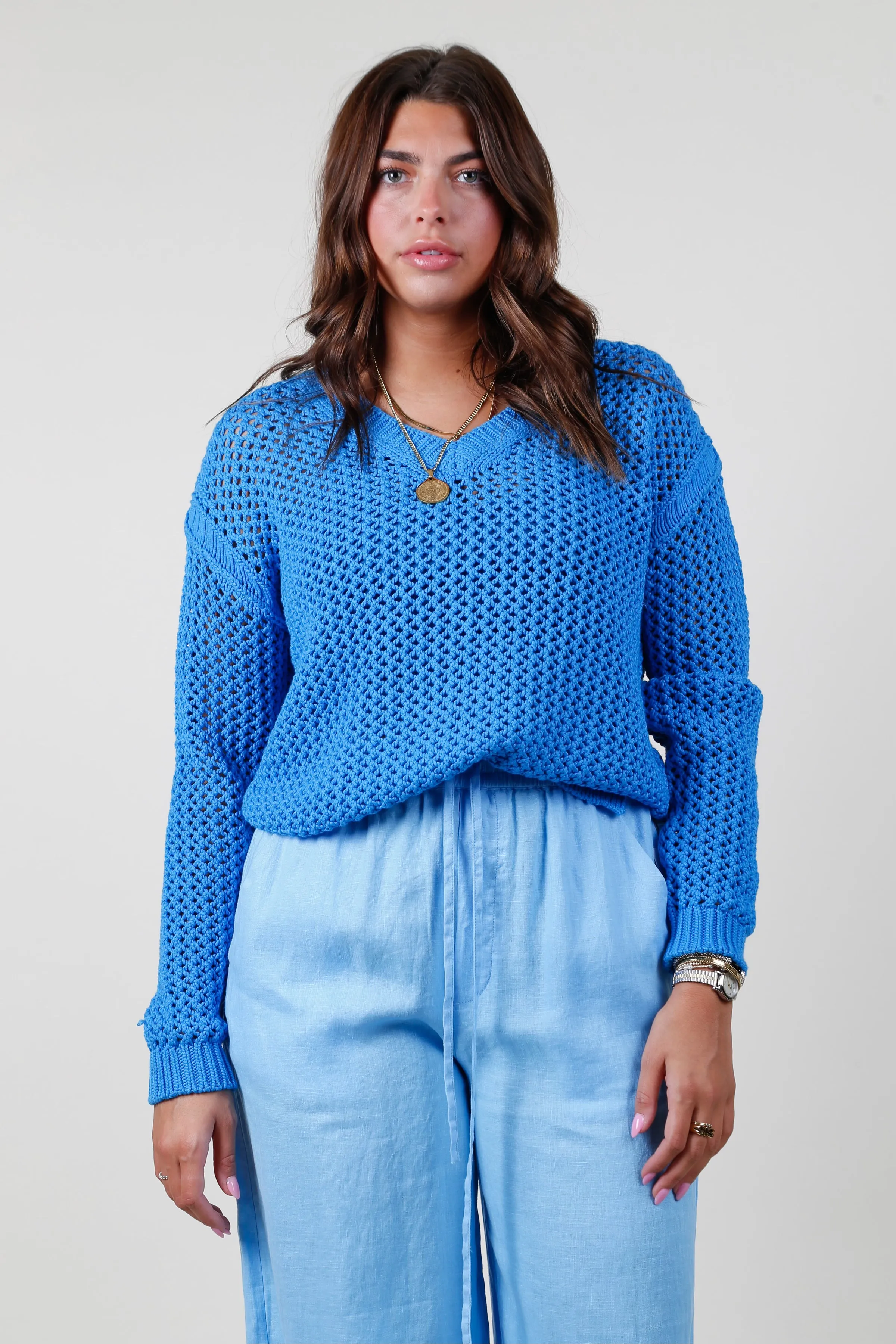 EQUIPMENT | Tate Sweater - Brilliant Blue