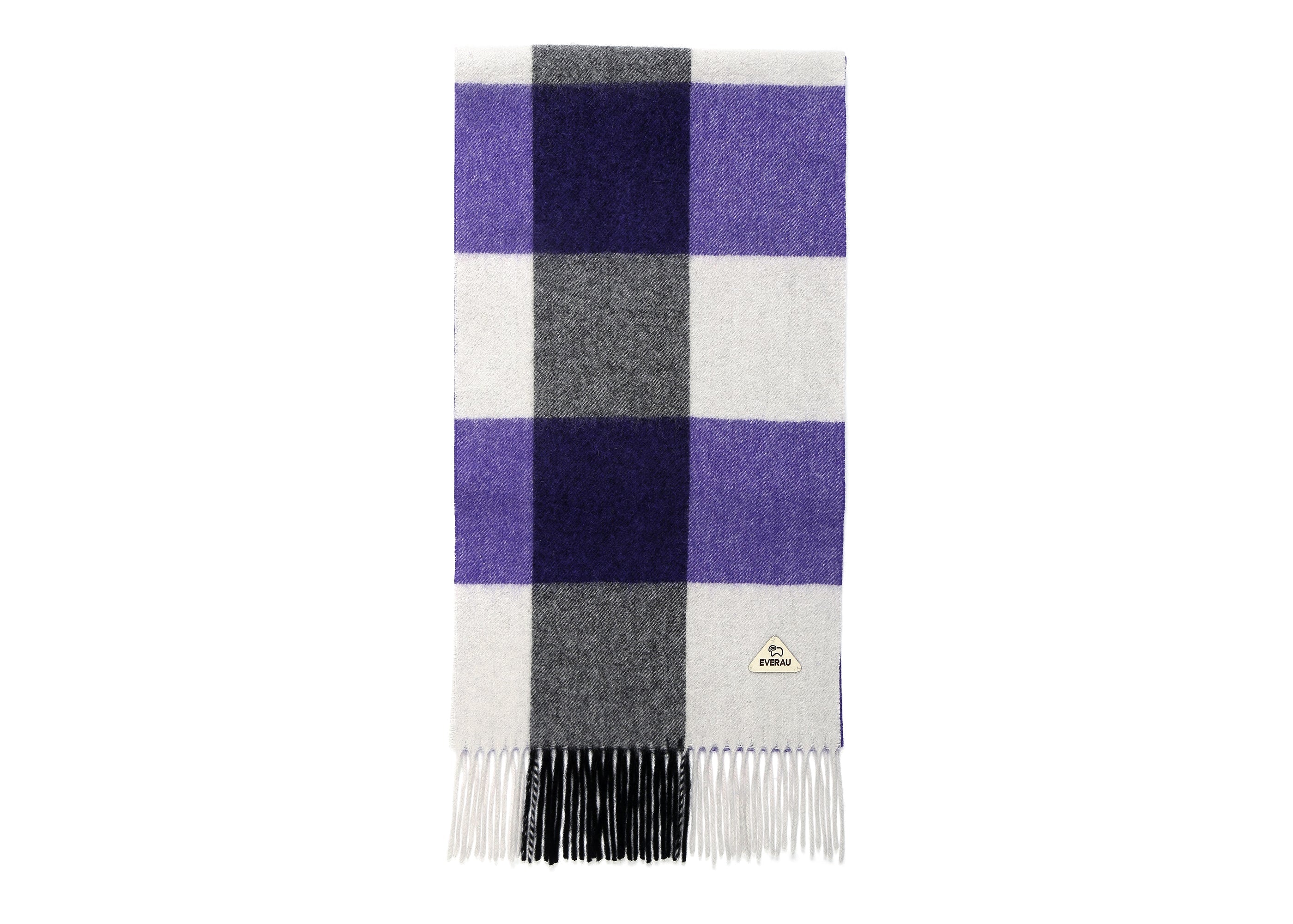 EVERAU Tartan Wool Scarf