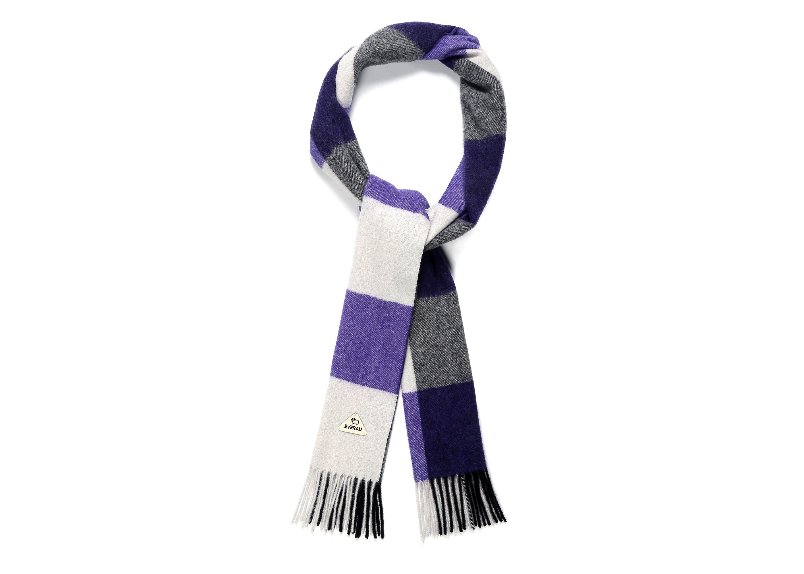 EVERAU Tartan Wool Scarf