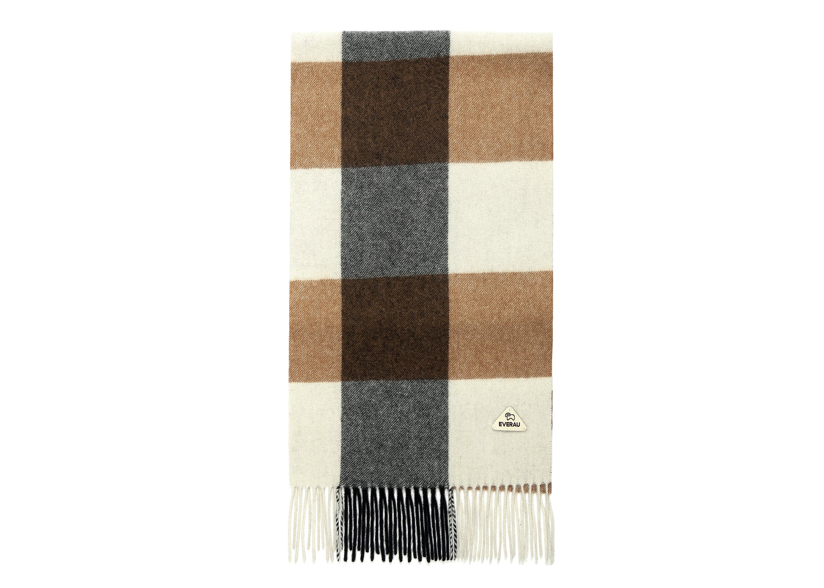 EVERAU Tartan Wool Scarf