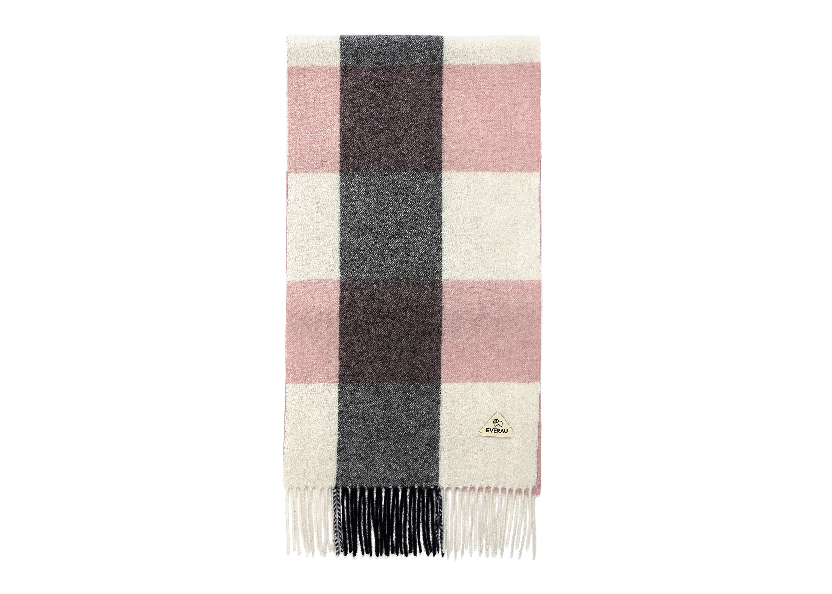 EVERAU Tartan Wool Scarf