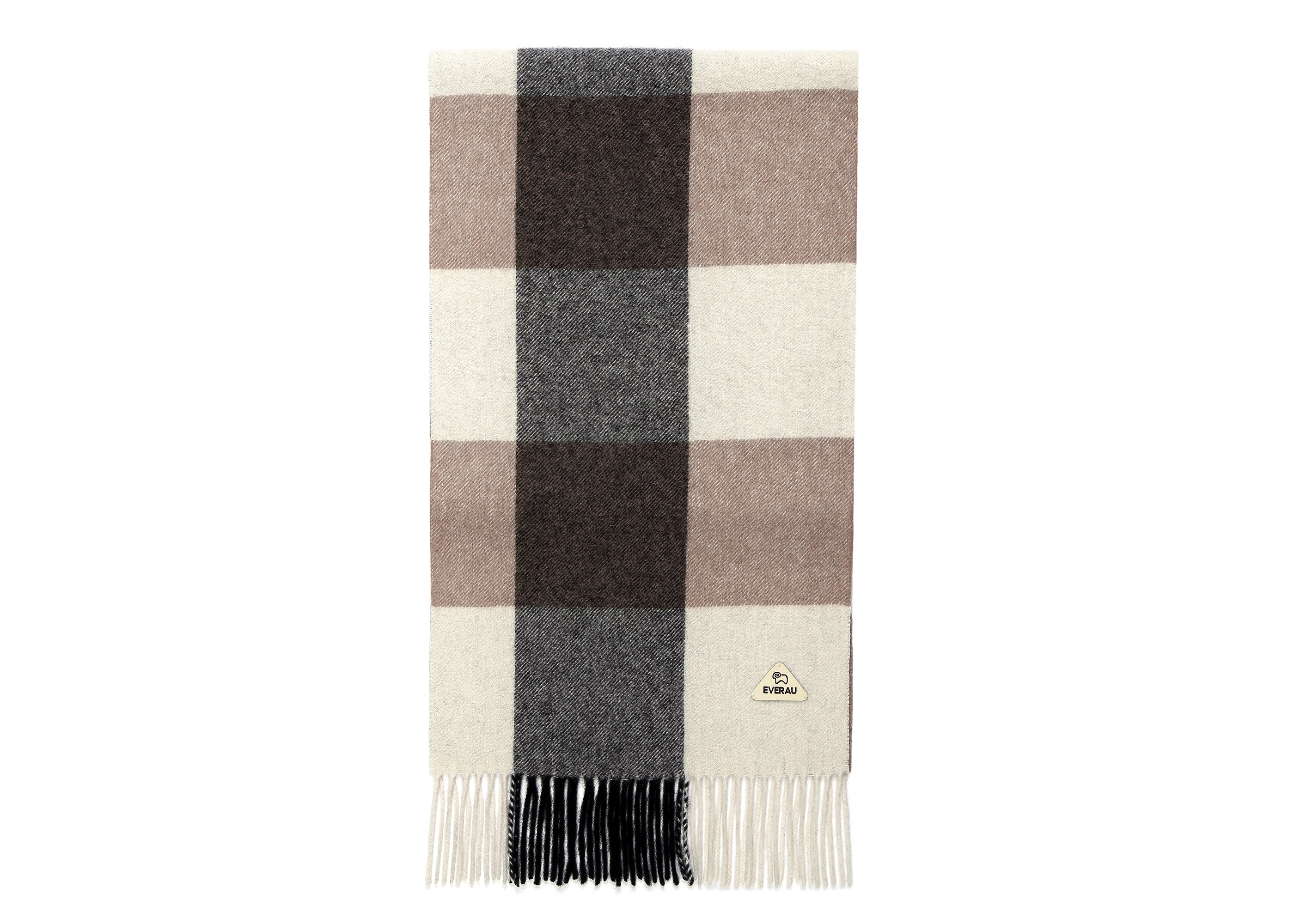 EVERAU Tartan Wool Scarf