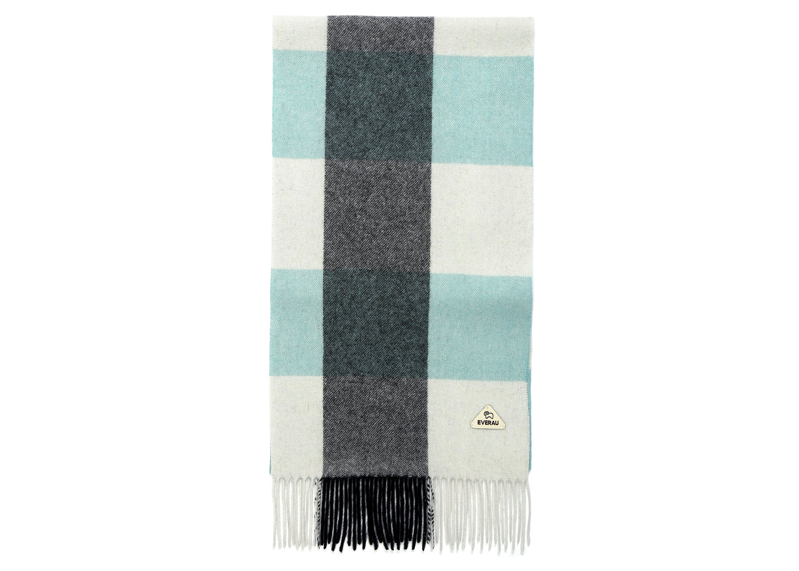 EVERAU Tartan Wool Scarf