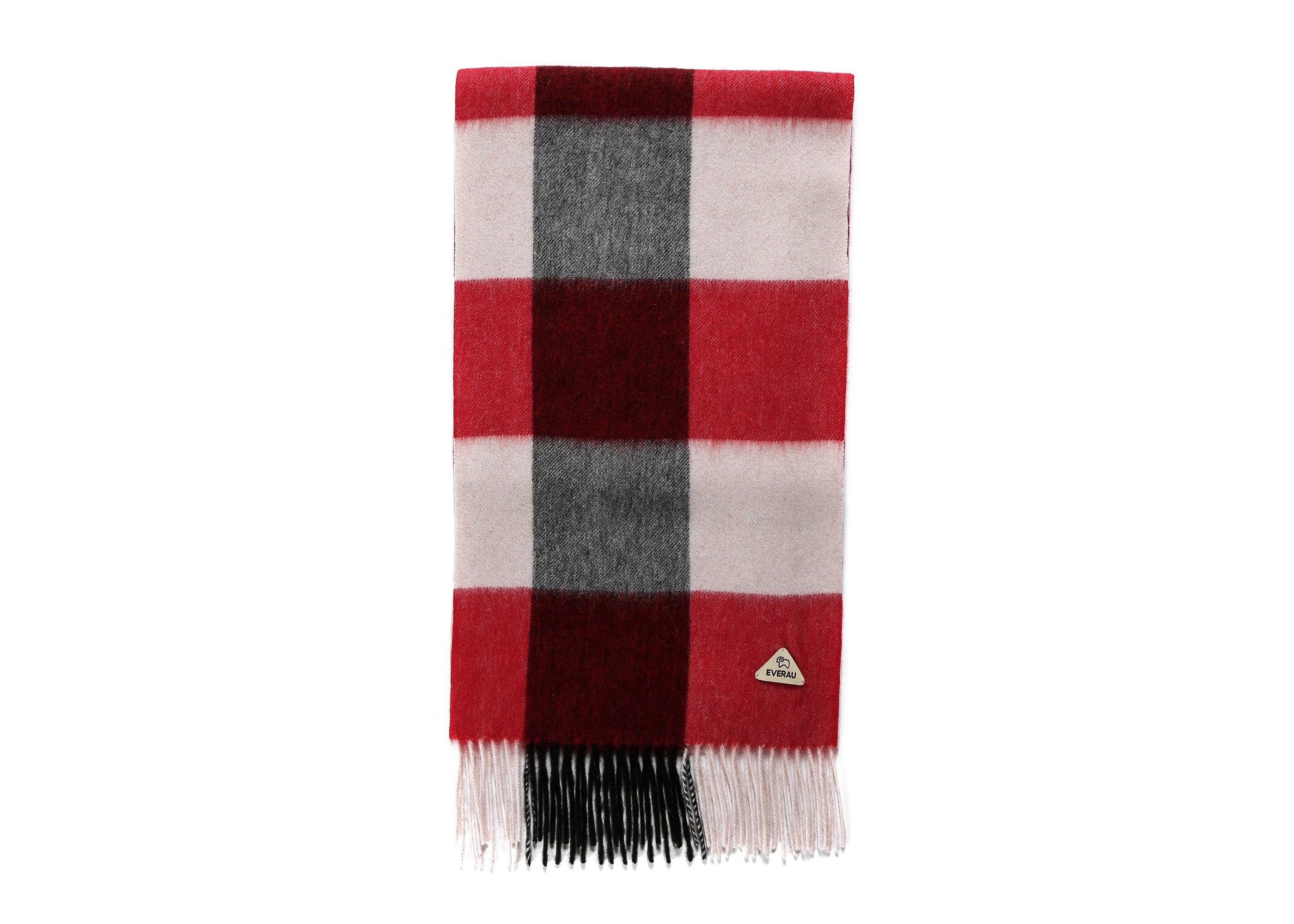 EVERAU Tartan Wool Scarf