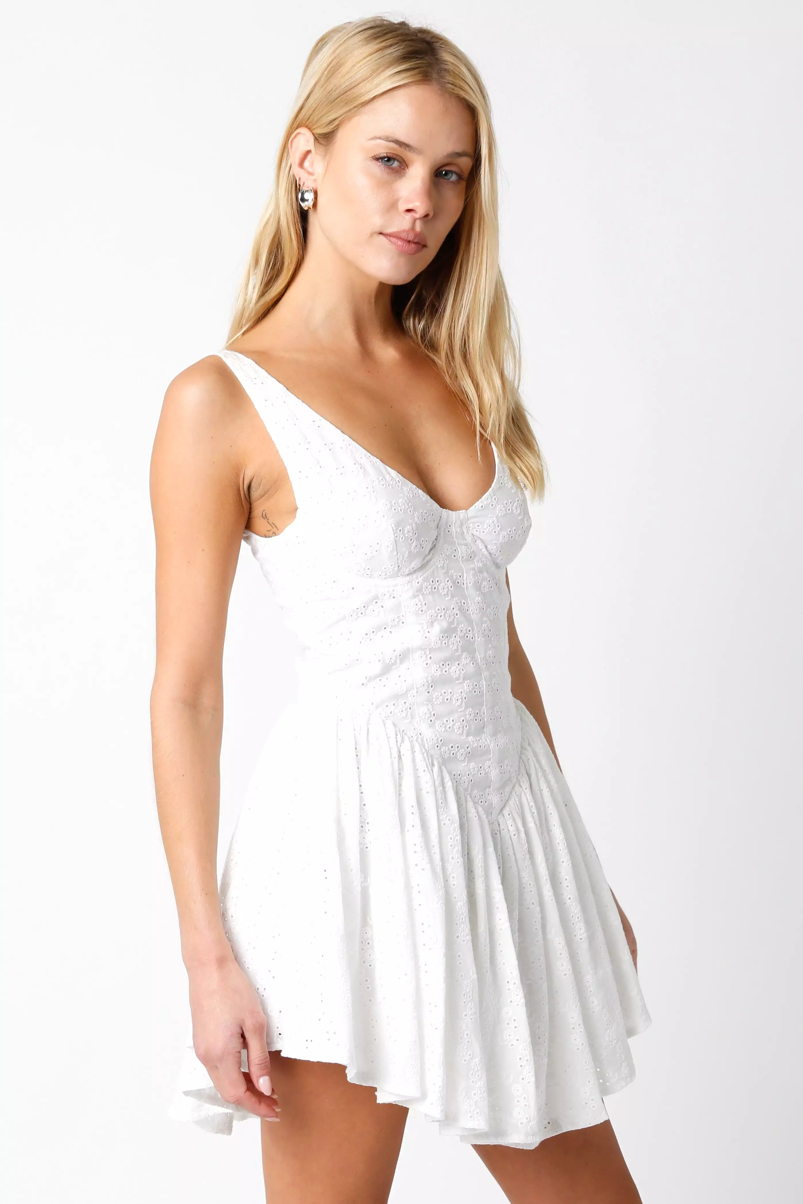 Eyelet Corset Dress