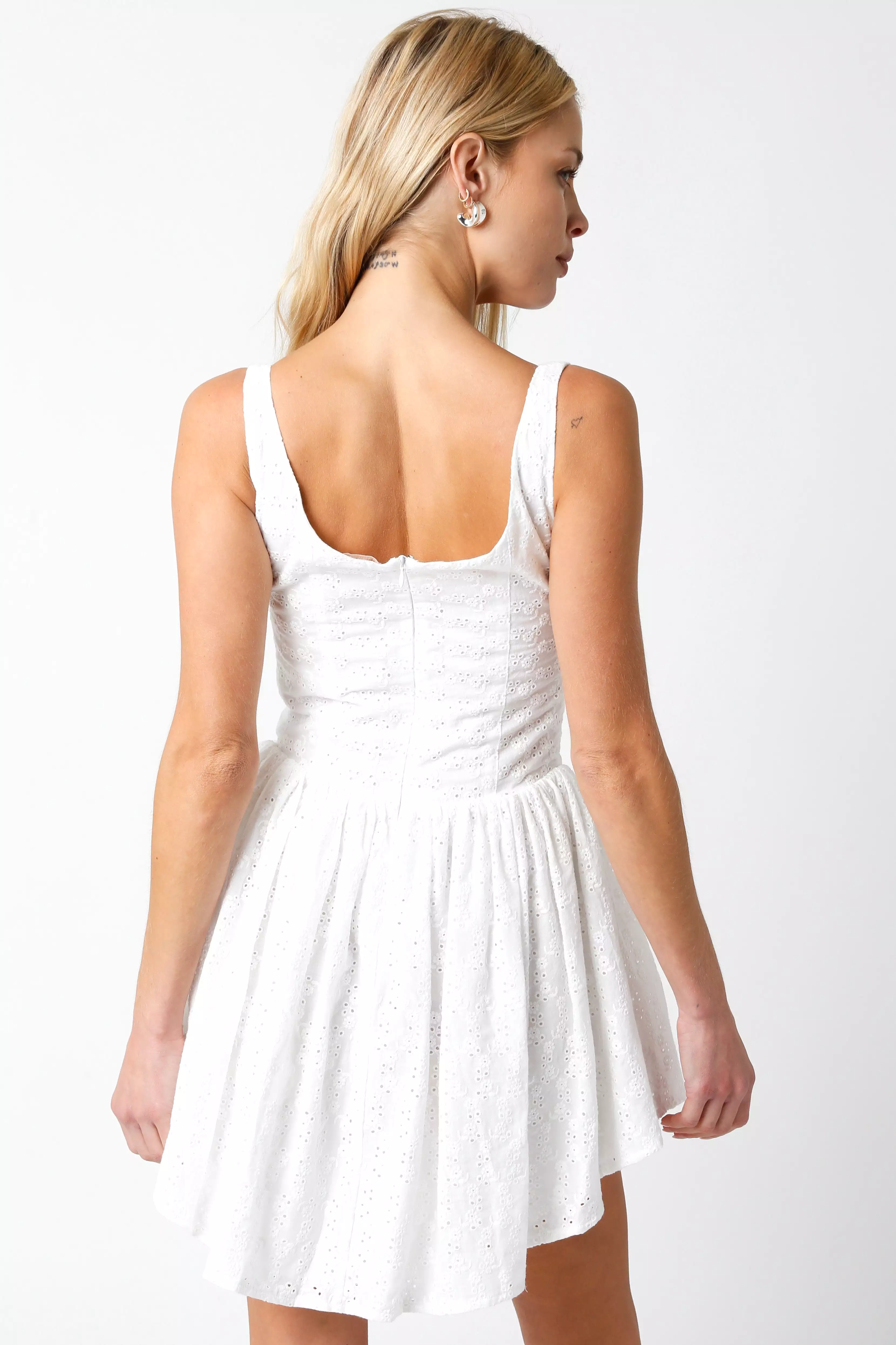 Eyelet Corset Dress