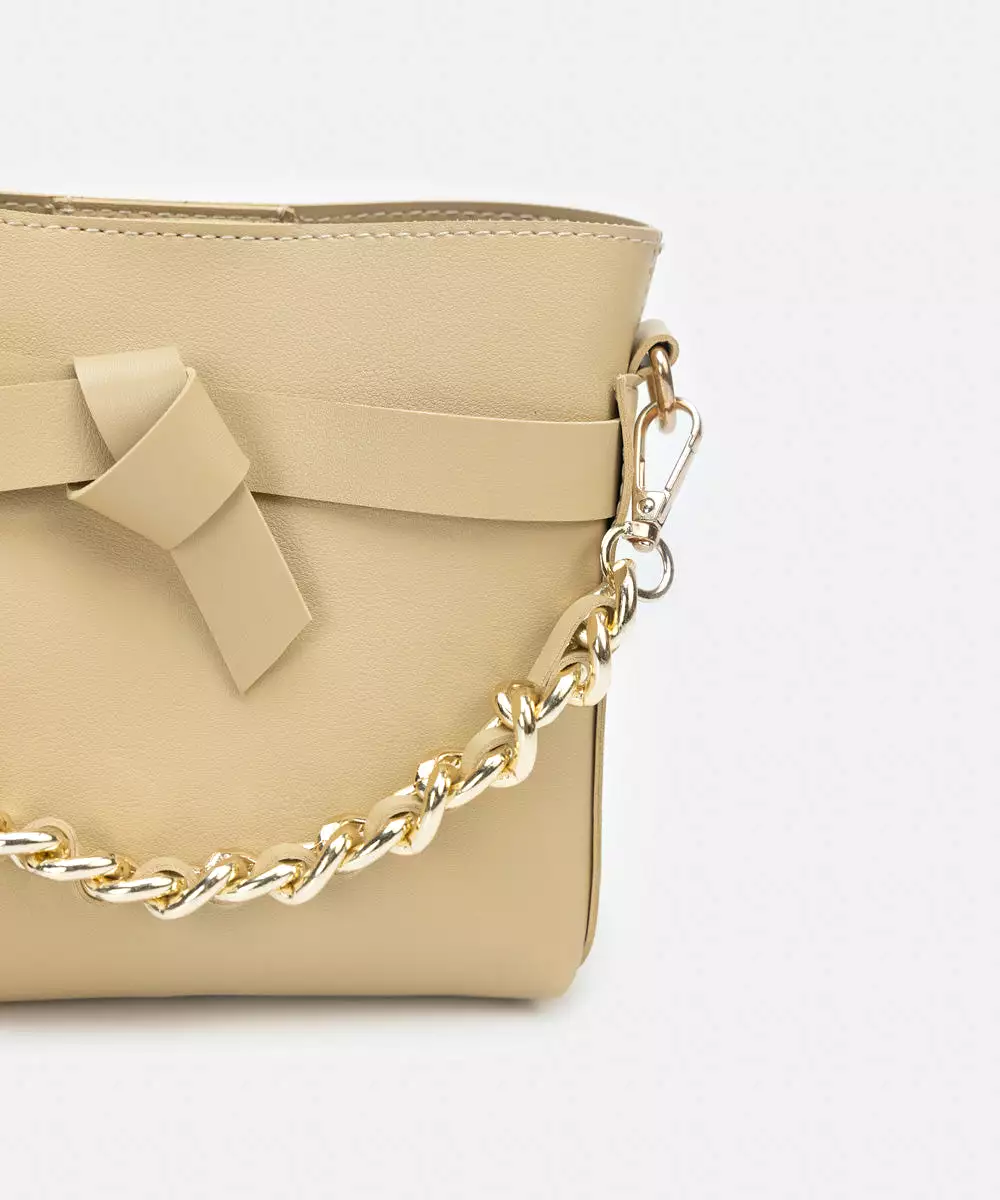 Faux Leather Crossbody Bag