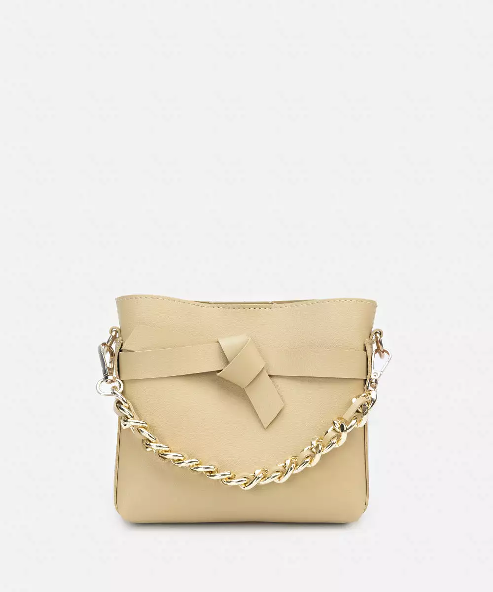 Faux Leather Crossbody Bag