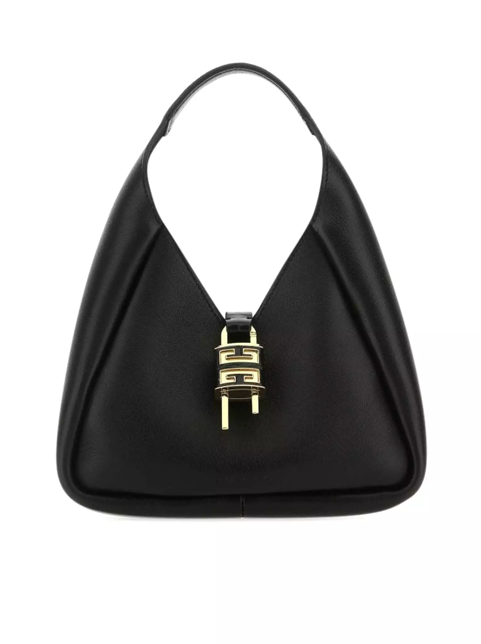 G-Hobo handbag in black leather