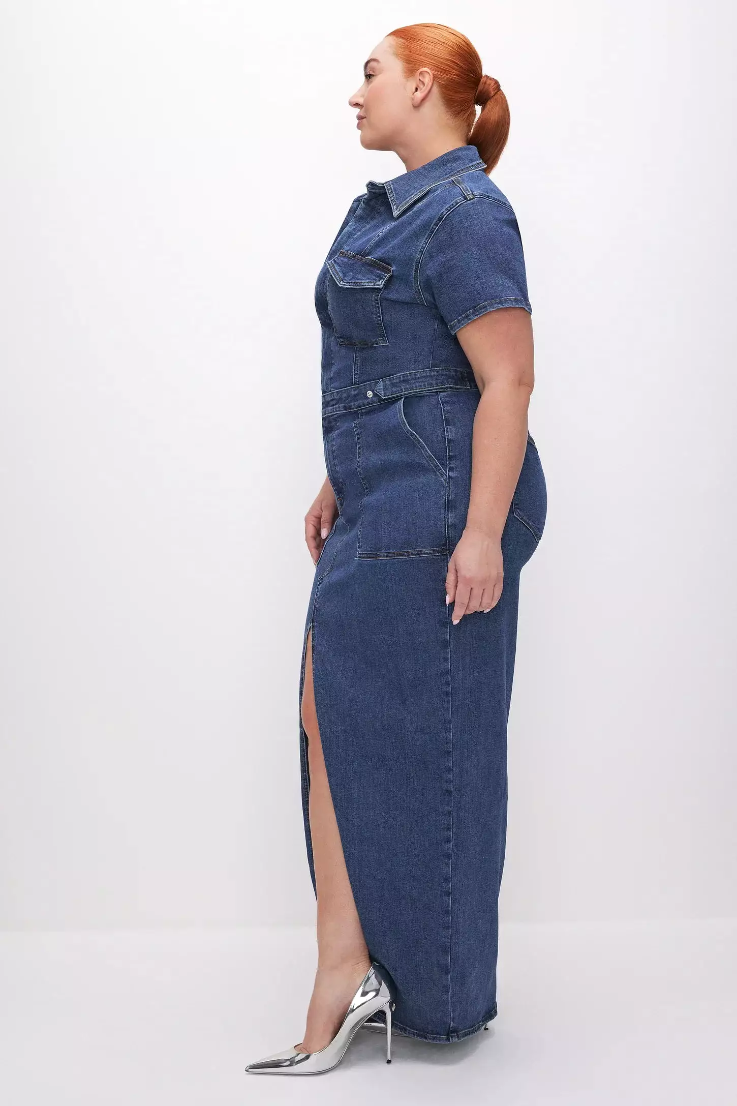 Good American FIT FOR SUCCESS MAXI DRESS Indigo594