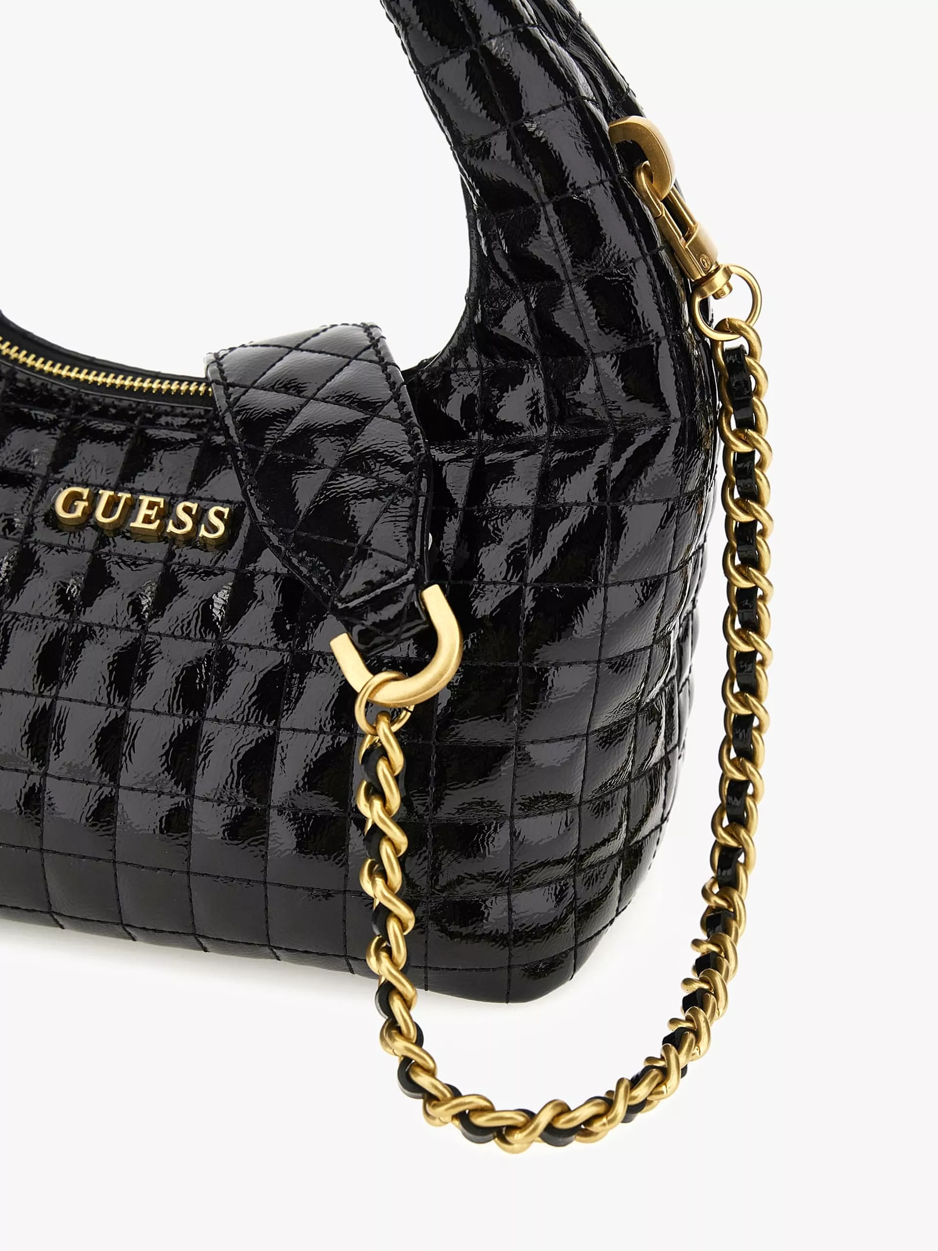 GUESS TIA PATENT HOBO